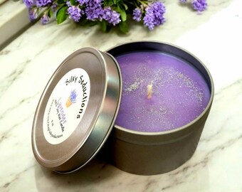 Lavender Soy Candle 8oz | Hand Poured | 100% Soy | Relaxing Candle | Sleep |