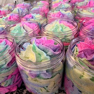 Whipped Sugar Scrub | You Pick | Colorful Sugar Scrub | Fresh | Birthday Gifts | Fruity | Exfoliation |