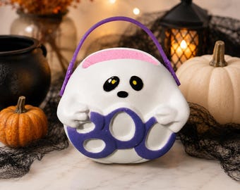 Ghost Cauldron Bath Bomb | Halloween | Kids bath | Bubble Bath | Surprise Inside| Witches Brew