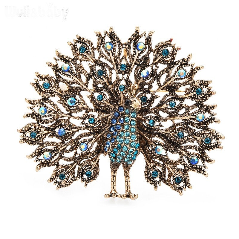Peacock Brooch Pin Women Rhinestone Enamel Bird Lovers Broach Victorian Art  Deco Gift for Her, Gifts for Brooch Lovers, Gift for Mom 