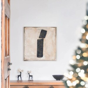 Contemporary wabi sabi wall art. Neutral wall art. 3d wall art.
