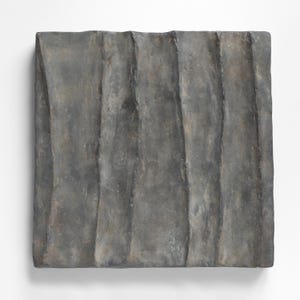 Wabi sabi  wall art 3D contemporary rustic black matte old world contemporary unique textured off white neutral