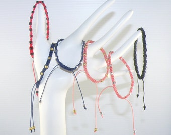 Handmade Knotting Cord Macrame / Macramé Bracelet / Casual Bracelets / Bohemian Style Assorted Colors Unisex Adjustable