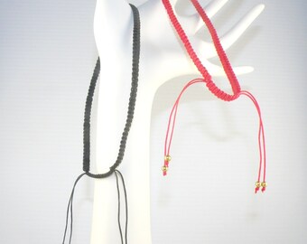 Handmade Macrame / Macramé Art Anklet / Ankle Bracelet / Ankle Chain Adjustable Knotting Cord Unisex