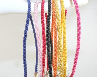 Friendship Handmade Twisted Bracelet Lobster Closing Assorted Colors Teenager Bracelet / Bohemian Style / Summer Time / Unisex