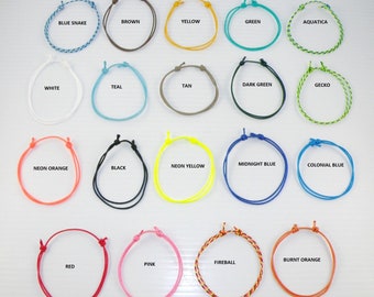 Friendship Single String Surfer Knot Closing Wrist Bracelet  / Hand Bracelet Unisex /  Minimalist Wear