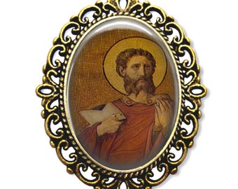 Saint Melanius Medal, Saint Mélaine, Catholic Religious Medal, Protection from Drought,