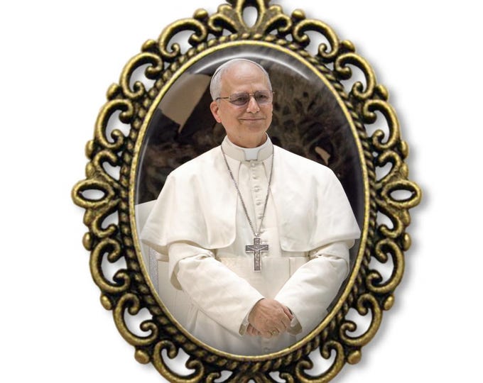 Featured listing image: Pope Leo XIV, Religious Medal, Catholic, Medal, Religious Gifts, Catholic Gifts, Papa, Pope Medal, Pope, Catholic Jewelry,