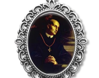 Saint Odilo Medal, Patron Saint of Souls in Purgatory, Catholic Jewelry