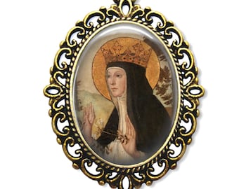 Saint Margaret of Hungary Medal, Catholic Religious Gift