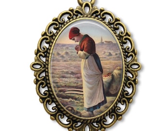Angelus Medal, Catholic Religious Jewelry