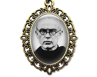Maximilian Kolbe, Religious Medal, Saint Maximilian, St Kolbe, Catholic Gift,