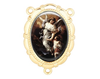 Centro de Rosario, Ángel de la Guarda, Acabado Dorado o Plateado