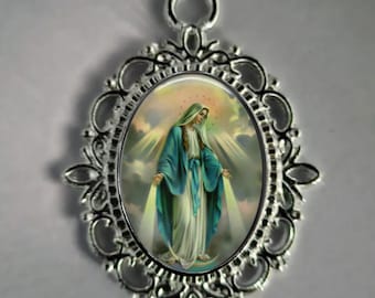 Religious Medal, Any Saint, Catholic Gift, Mary, Catholic Medal, Catholic Jewelry, Custom Option