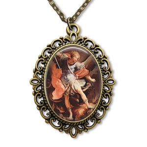 San Miguel, Arcángel Miguel, Medalla Religiosa, Medalla Católica, Medalla Cristiana, Regalo Religioso, Joyería Religiosa, Joyería Católica,