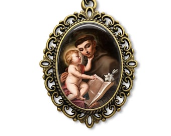 Saint Anthony, Anthony of Padua, Religious Medal, Patron Saint, Religious Gift, Catholic Gift, Catholic Medal, Christian Gift,