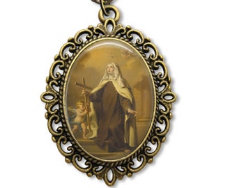 Catholic Medal, Saint Margaret Cortona, Religious Medal, Patron saint, Religious Gift, Saint Margaret, St Margaret, Catholic Gift,