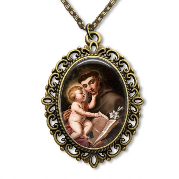 Saint Anthony, Anthony of Padua, Religious Medal, Patron Saint, Religious Gift, Catholic Gift, Catholic Medal, Christian Gift,