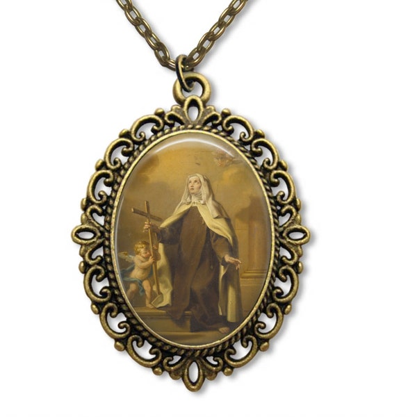 Catholic Medal, Saint Margaret Cortona, Religious Medal, Patron saint, Religious Gift, Saint Margaret, St Margaret, Catholic Gift,