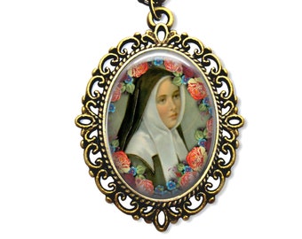 Saint Bernadette, St Bernadette, Lourdes, Religious Medal, Catholic, Religious Jewelry, Catholic Medal, Catholic Gifts, Medal,