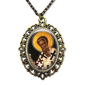 Heiliger gregori, religiöse Medaille, Schutzpatron, gregory von Tour, katholische Medaille, kybernetische Medaille, religiöses Geschenk, katholisches Geschenk,