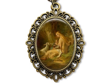 Saint Genevieve, Religious Medal, Catholic Gifts, Religious Gift, Catholic Medal, Catholic Jewelry, Religious Jewelry,