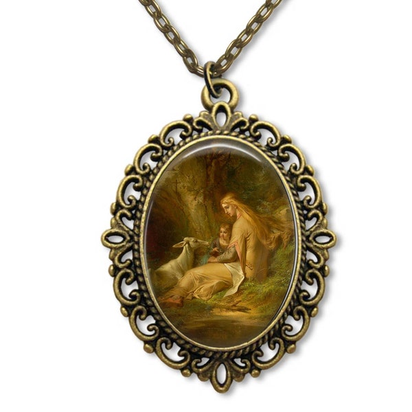 Saint Genevieve, Religious Medal, Catholic Gifts, Religious Gift, Catholic Medal, Catholic Jewelry, Religious Jewelry,