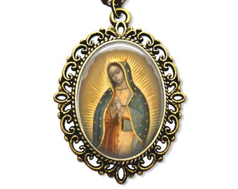 Our Lady of Guadalupe, Religious Medal, Catholic Gift, Virgin of Guadalupe, Catholic Medal, Catholic Jewelry,