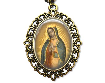 Our Lady of Guadalupe, Religious Medal, Catholic Gift, Virgin of Guadalupe, Catholic Medal, Catholic Jewelry,