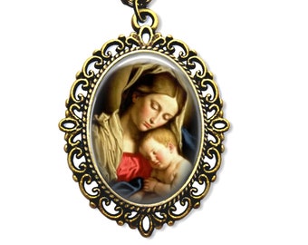 Mary Medal, Baby Jesus, Religious Medal, Catholic Gift, Catholic Medal, Mother Mary Medal, Our Lady Medal, Jesus Medal, Catholic Jewelry,