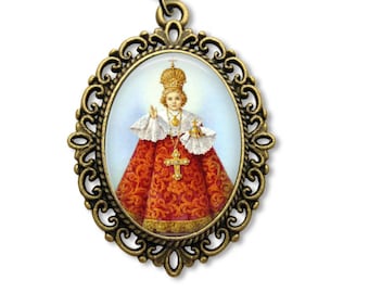 Child of Prague, Religious Medal, Infant of Prague, Catholic Medal, Catholic Gift, Catholic Jewelry, Divine Child, Infant Jesus,