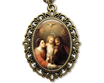 Holy Family, Religious Medal, Christian Gifts, Jesus, Holy Family Charm, Holy Family Pendant, Catholic Gift, Catholic Medal, Religious Gift