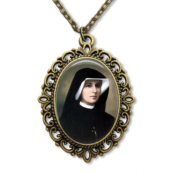 Catholic Medal, Religious Medal, Divine Mercy, Patron saint, Maria Faustina, Catholic Medal, Catholic Gifts, Religious Gifts, Saint Medal