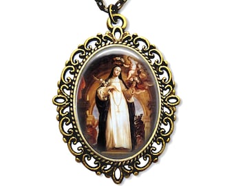 Saint Rose, Religious Medal, Rose of Lima, Patron Saint, Religious Gift, Catholic Saint, Catholic Gifts, Catholic Medal, Confirmation Gift,
