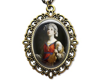 Saint Cecilia, Religious Medal, Patron saint Musicians, Singers, Catholic Gift, Religious Gift, Catholic Jewelry, Patron Saint, Confirmation