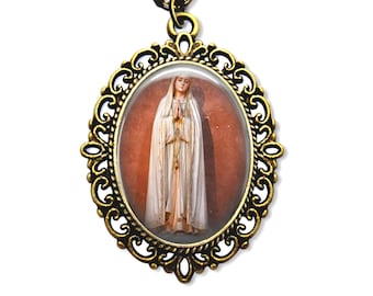 Our Lady of Fatima, Religious Medal, Religious Gifts, Catholic Gifts, Catholic Medal, Fatima Necklace, Religious Jewelry, Catholic Jewelry