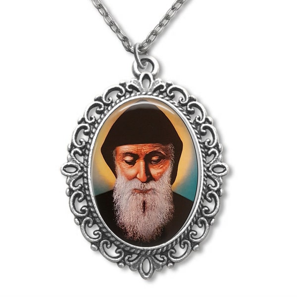 St Charbel, Saint Charbel, Religious Medal, Saint Medal, Catholic, Patron saint, Catholic Gift, Catholic Medal,