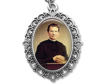 Saint John Bosco, Religious Medal, Patron saint, Catholic Medal, John Bosco, Christian Medal, Christian Gift, Catholic Gift, Religious Gift,
