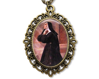 Catholic Medal, Margaret Mary Alacoque, Religious Medal, Patron saint, Religious Gift, Saint Margaret, St Margaret, Catholic Gift,