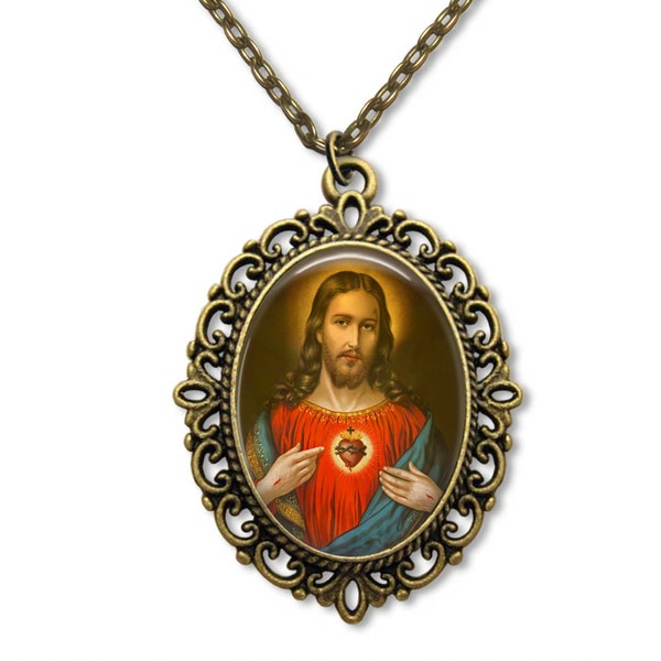 Sacred Heart, Medal, Religious Medal, Sacred Heart of Jesus, Catholic Gifts, Religious Gift, Religious Jewelry, Confirmation Gift, Communion