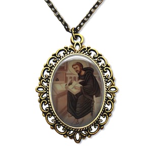 Saint Bede, Religious Medal, Catholic Medal, Christian Medal, Religious Gift, Religious Jewelry, Catholic Jewelry,