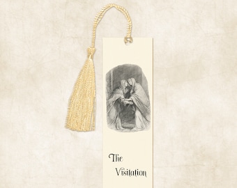 The Visitation, Elizabeth, Mary, Bookmark, Prayer Card, Virgin Mary, Catholic Gifts, Religious Gifts, Religious Bookmark,