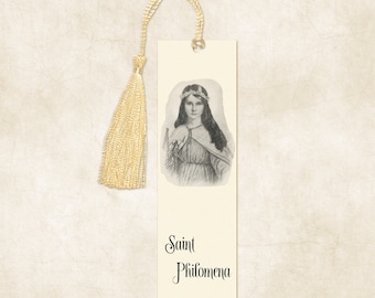 St Philomena, Saint Philomena, Bookmark, Prayer Card, Catholic Gifts, Religious Gifts, Religious Bookmark,