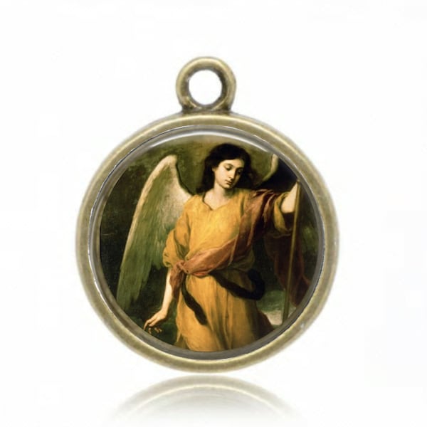 Saint Raphaël, Médaille Religieuse, Pendentif Religieux, Médaille Catholique, Cadeaux Catholiques, Cadeau Religieux, Archange, Cadeaux Chrétiens,