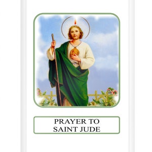 Saint Jude, Carte De Prière, Causes désespérées, Saint Jude, Saint Patron, Jude, Prière De Saint Jude, Cadeaux Catholiques, Cadeaux Religieux, Confirmation,