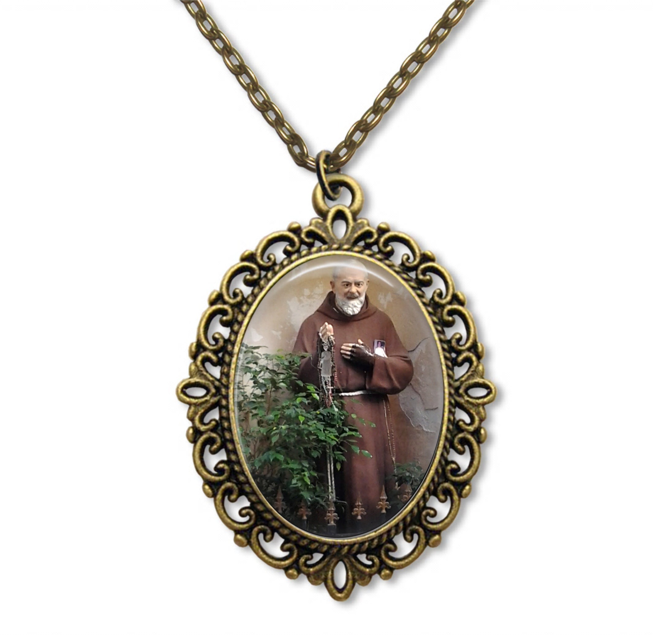 Padre Pio, St Padre Saint Médaille, Médaille Religieuse, Don Religieux, Chrétien, Catholique, Cadeau