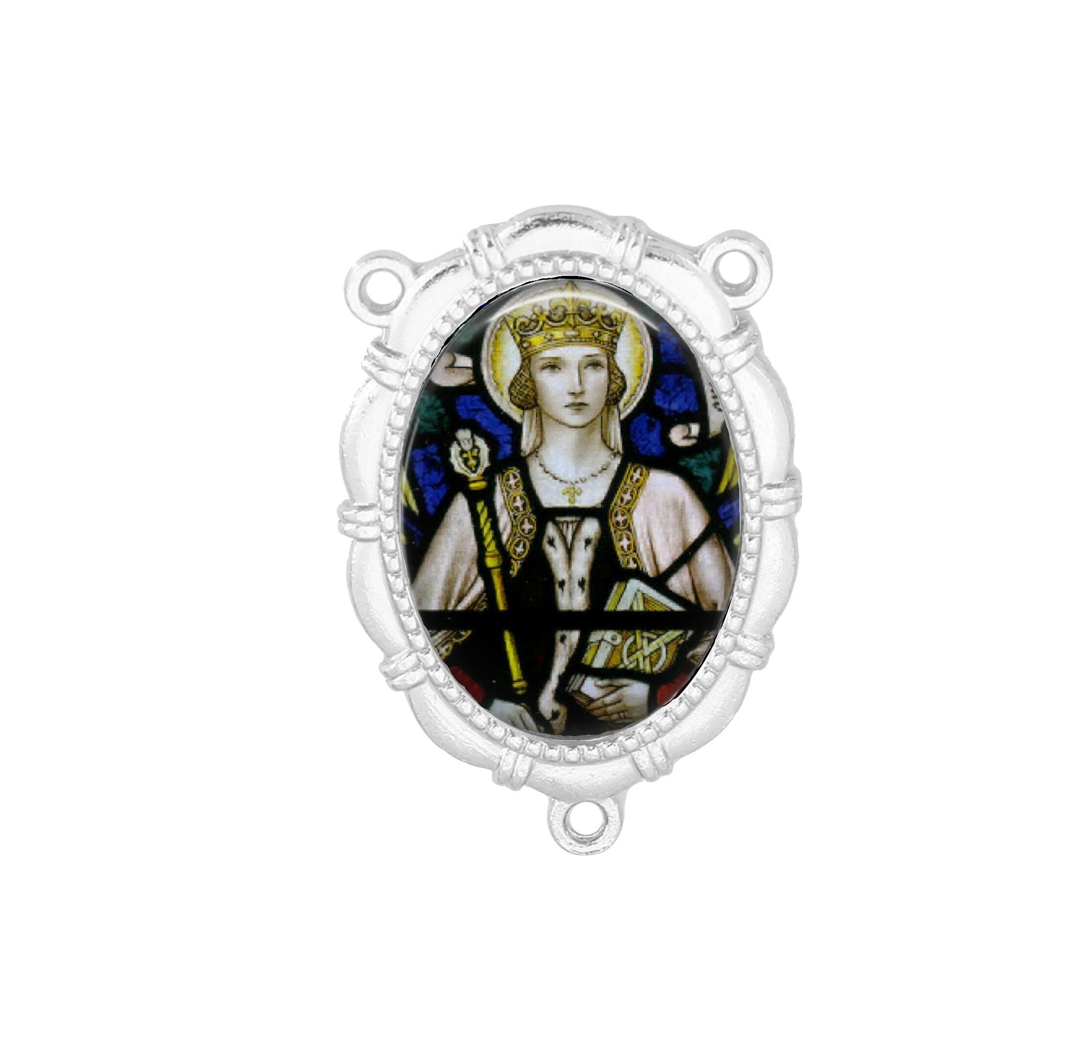 Rosary Center, St Margaret, Margaret Of Scotland, Finition Or ou Argent