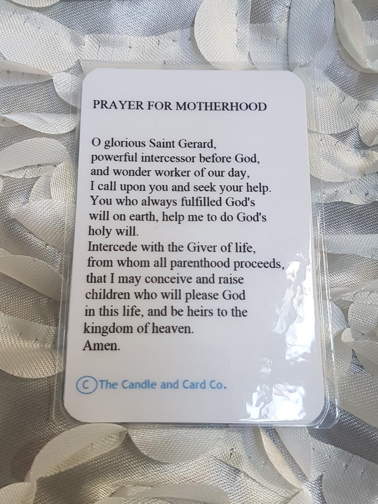 Saint Gerard Prayer Card Motherhood Expectant Mothers Etsy