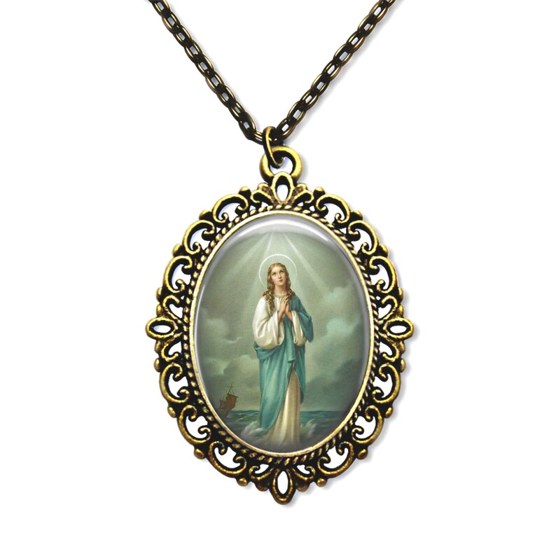 Our Lady, Star of the Sea, Religious Medal, Catholic Gift, Mary ...