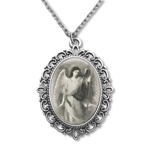 Saint Raphael, Religious Medal, Patron Saint, Catholic Medal, Catholic Gifts, Religious Gift, Archangel, Christian Gifts, Portrait Drawing,